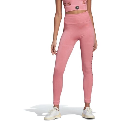 женские спортивные леггинсы adidas by stella mccartney, розовые