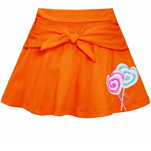 юбка миди иново для девочки, оранжевая
