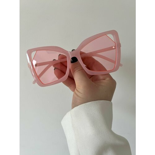 женские квадратные солнцезащитные очки yuliyamoon, розовые