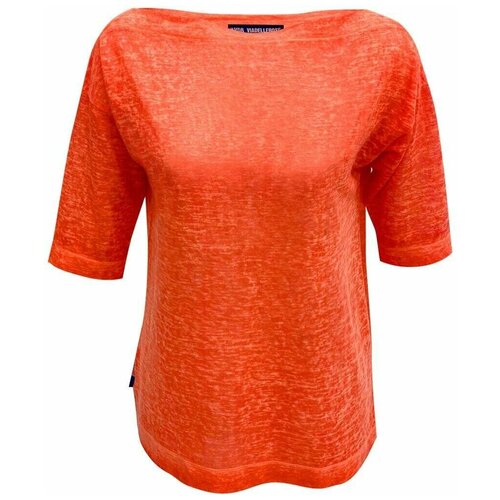 женская футболка viadellerose, оранжевая