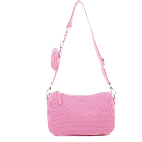 женская сумка через плечо milana, розовая