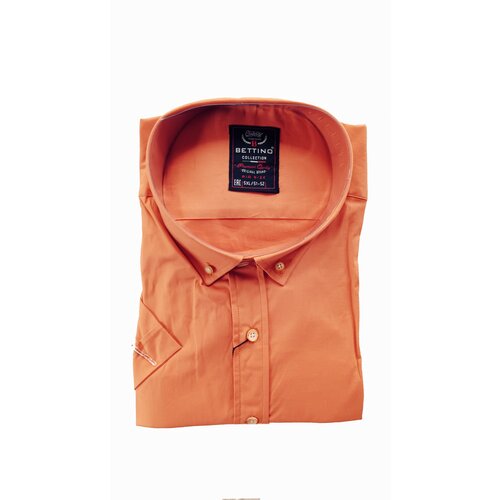 мужская рубашка с коротким рукавом bettino, оранжевая
