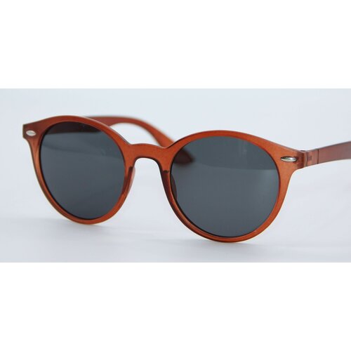 женские круглые солнцезащитные очки marcello, коричневые