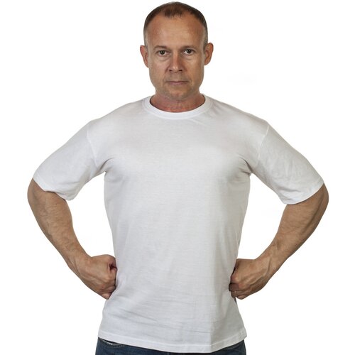 мужская футболка военпро, белая