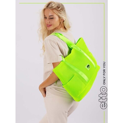 женская сумка-шоперы etto, зеленая