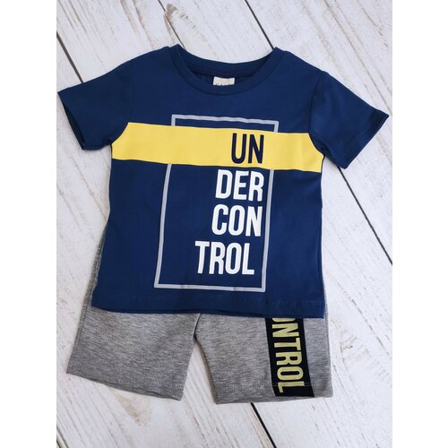 футболка удлиненные бутик для малышей "мой ангелок" для мальчика, синяя