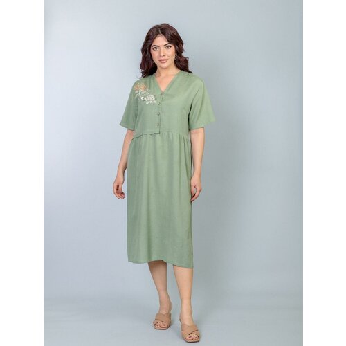 женское платье индия, зеленое