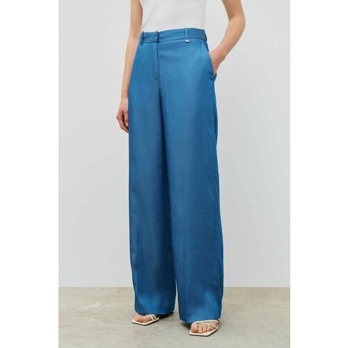 женские повседневные брюки baon, голубые