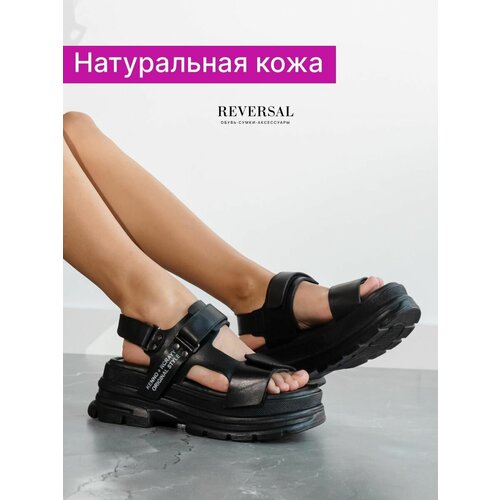 женские сандалии на платформе reversal, черные