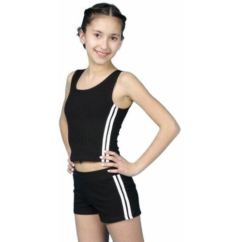 спортивные спортивные шорты aliera для девочки, черные
