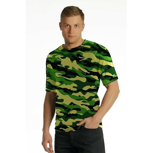 мужская футболка с круглым вырезом оптима трикотаж, зеленая
