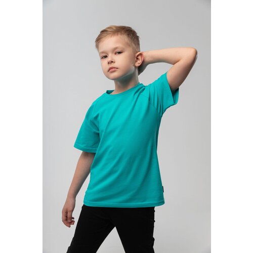 футболка с коротким рукавом bodo для мальчика, бирюзовая