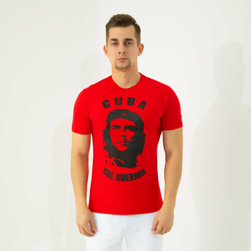 мужская футболка с коротким рукавом нет бренда, красная