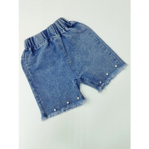 джинсовые шорты бутик для малышей "мой ангелок" для девочки, синие