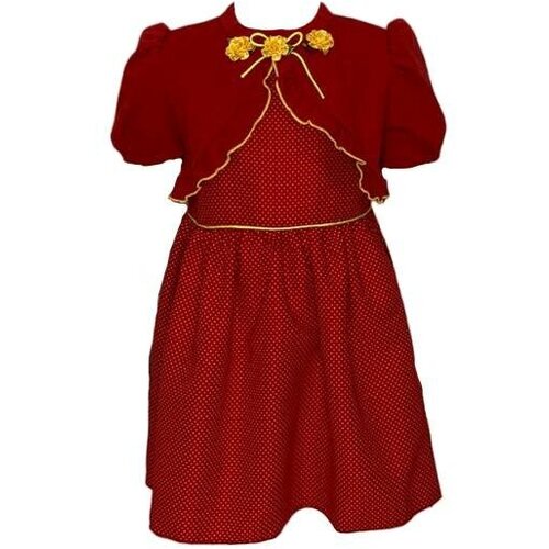 платье техноткань для девочки, красное