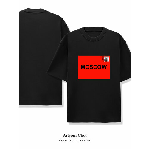 женская футболка с принтом artyom choi, черная