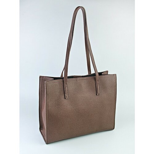 женская кожаные сумка adafman, коричневая