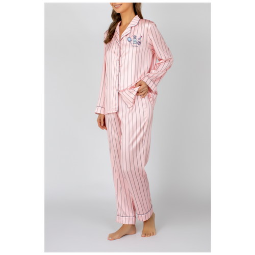 женская пижама oleve, розовая