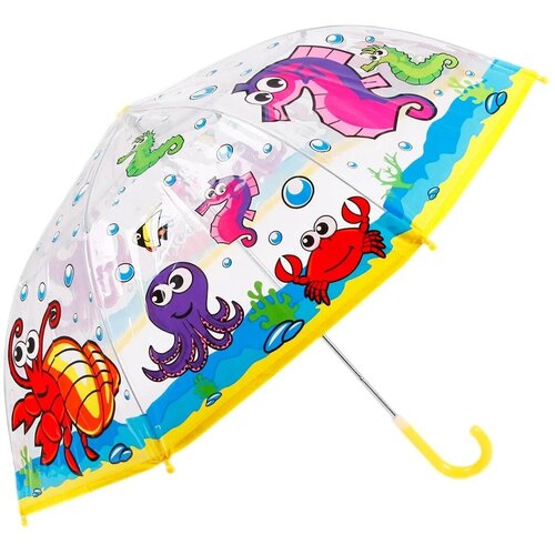 зонт-трости mary poppins для девочки, желтый