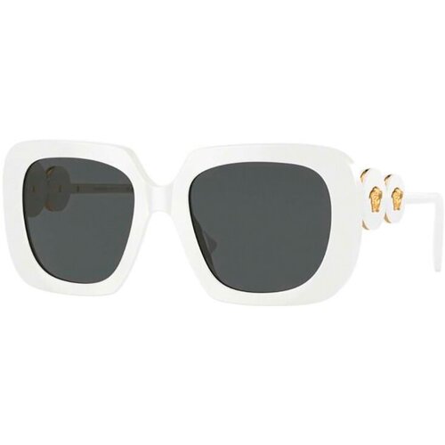 женские солнцезащитные очки versace, белые