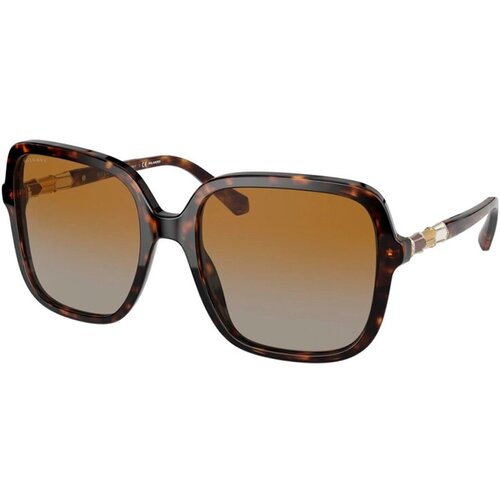 женские солнцезащитные очки bvlgari, коричневые