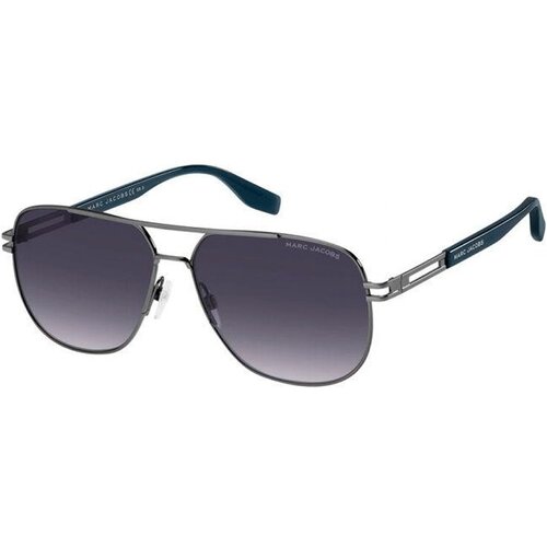 мужские авиаторы солнцезащитные очки marc jacobs, серебряные