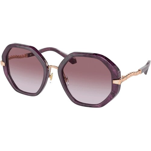 женские солнцезащитные очки bvlgari, фиолетовые