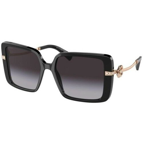 женские квадратные солнцезащитные очки bvlgari, черные