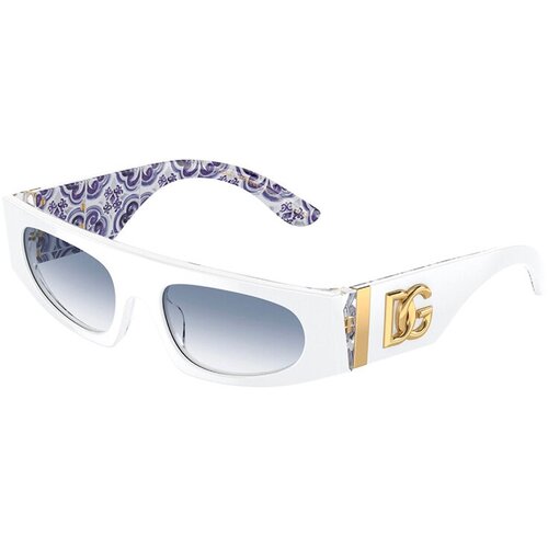 женские солнцезащитные очки dolce & gabbana, белые