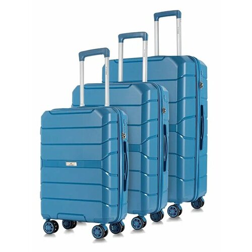 мужской чемодан l’case, синий