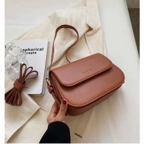 женская сумка через плечо fashion &bags, коричневая