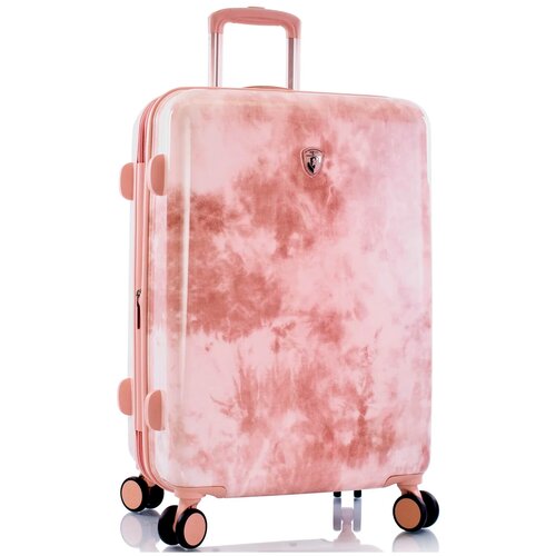 мужской чемодан heys, розовый