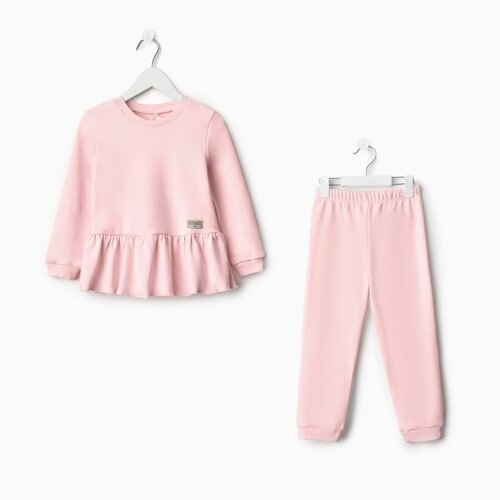 повседневные брюки minaku для девочки, розовые