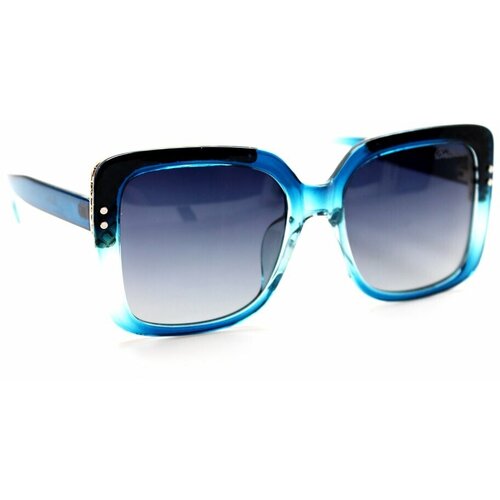 женские квадратные солнцезащитные очки belessa, голубые