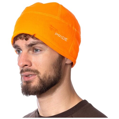 мужская шапка novatex, оранжевая