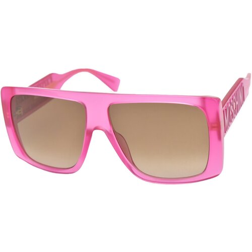 солнцезащитные очки moschino, розовые