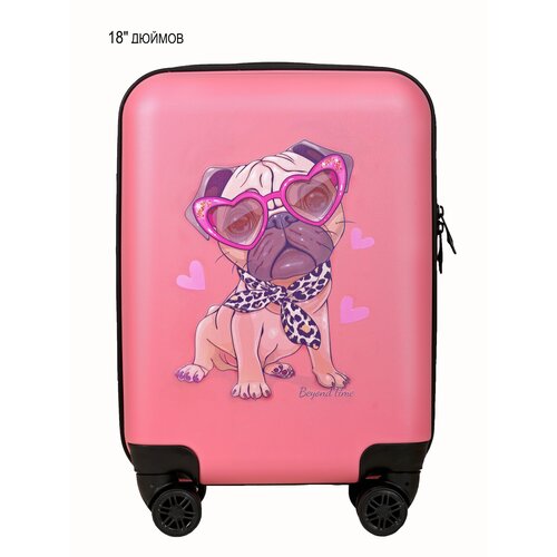 чемодан beyond time для девочки, розовый