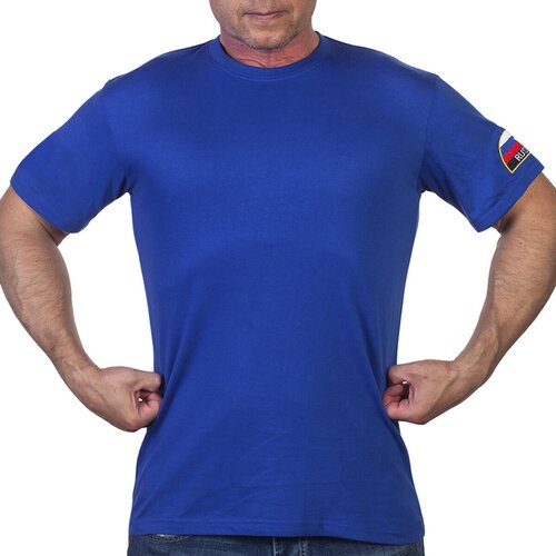 мужская футболка военпро, синяя
