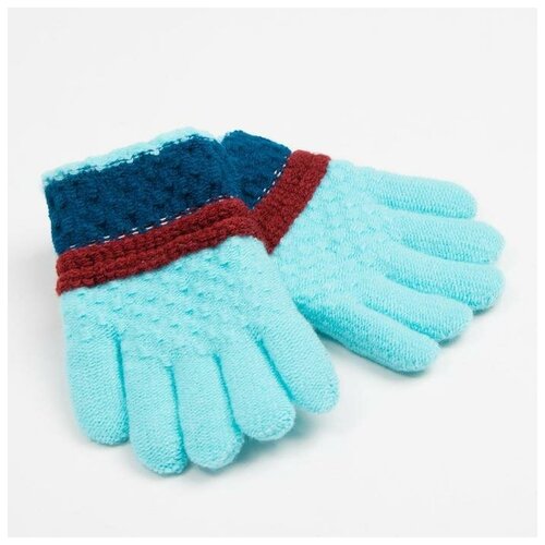 женские перчатки minaku, голубые