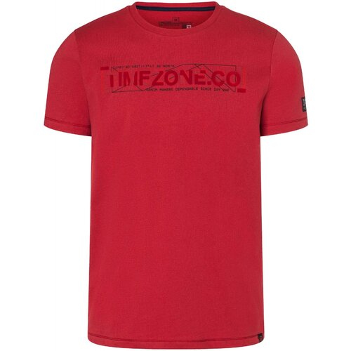 мужская футболка timezone, красная
