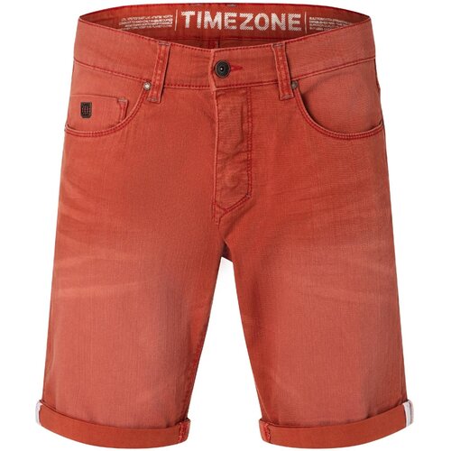 мужские джинсовые шорты timezone, красные