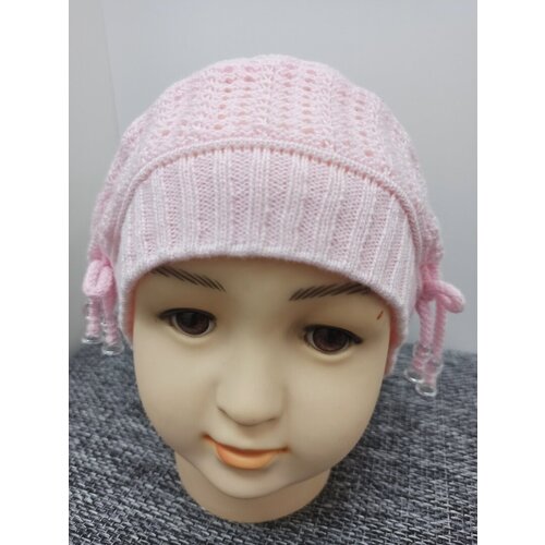 вязаные шапка grans для девочки, розовая