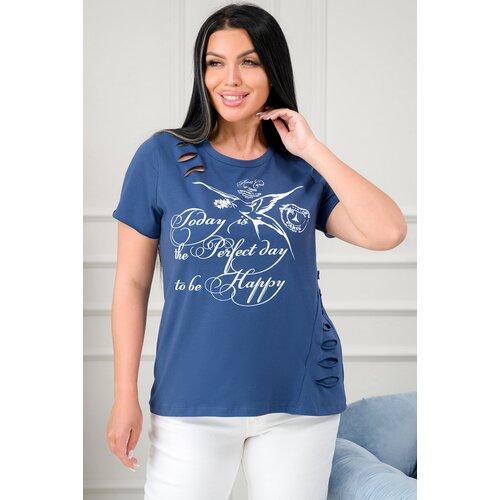 женская футболка с коротким рукавом ш’аrliзе, синяя
