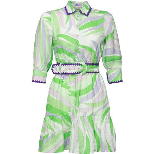 женское платье мини mc2 saint barth, зеленое