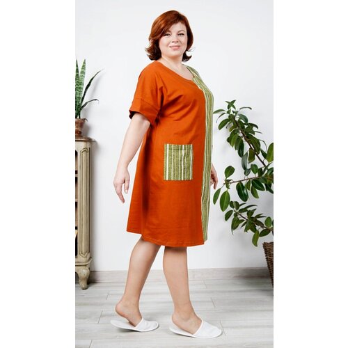 женское платье без рукавов капри з, оранжевое