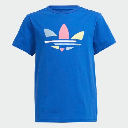 футболка adidas для девочки, синяя