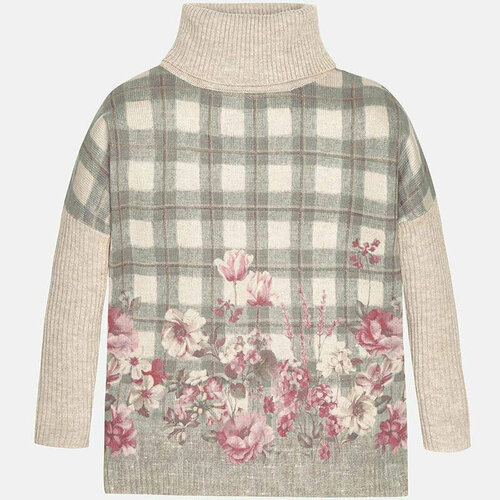 свитер удлиненные mayoral для девочки, бежевый
