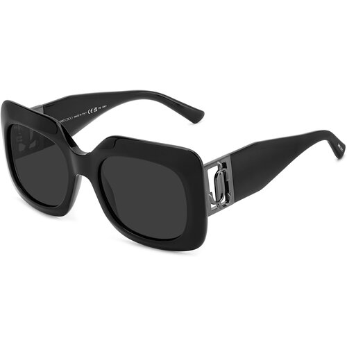 женские квадратные солнцезащитные очки jimmy choo, черные