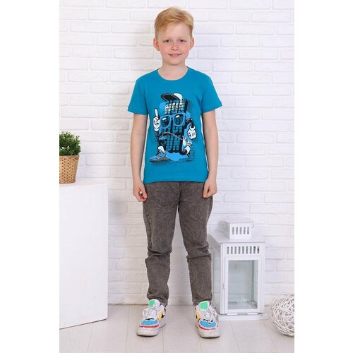 футболка berchelli для мальчика, синяя