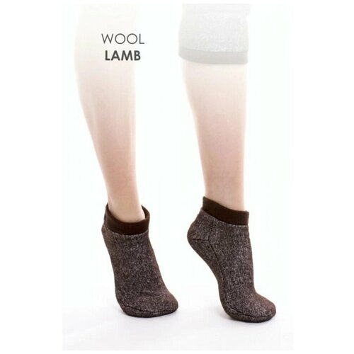 женские носки wool lamb, коричневые